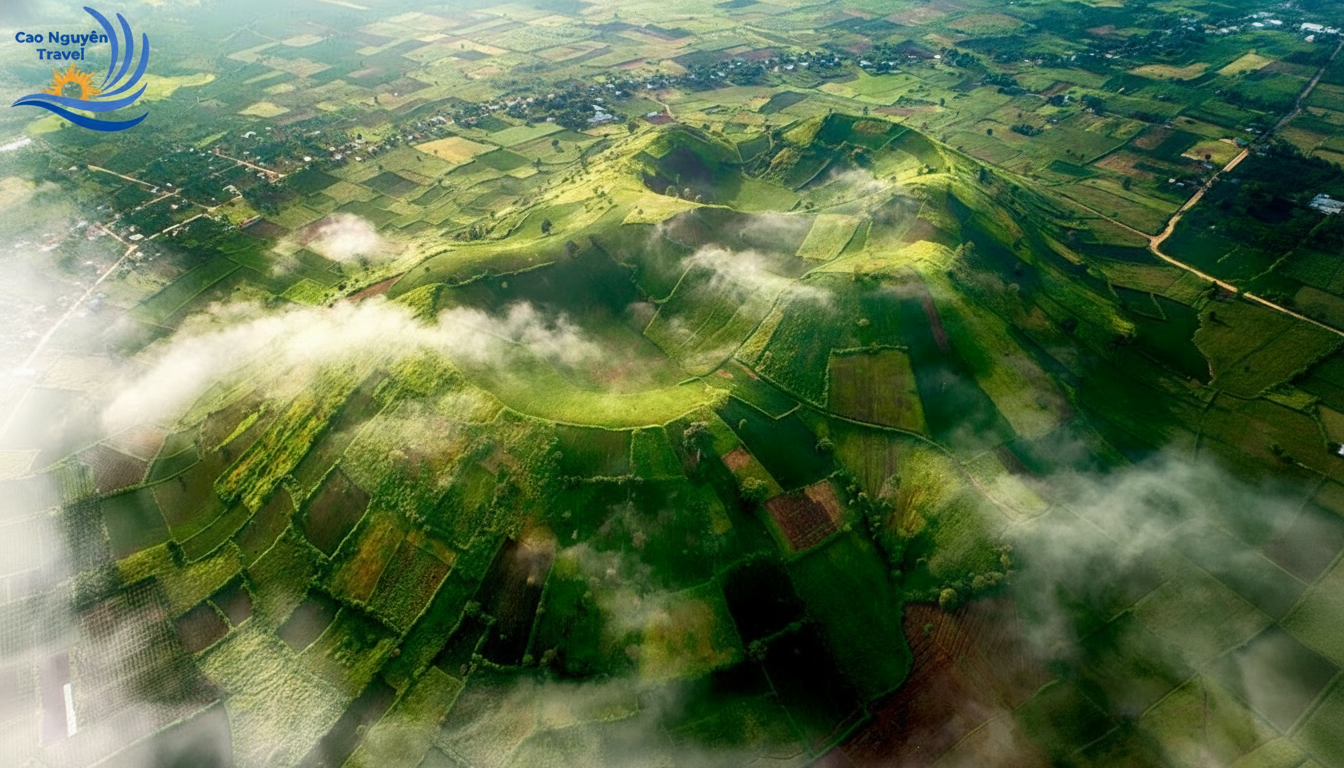 Cảnh quan Chư Đăng Ya trên cao