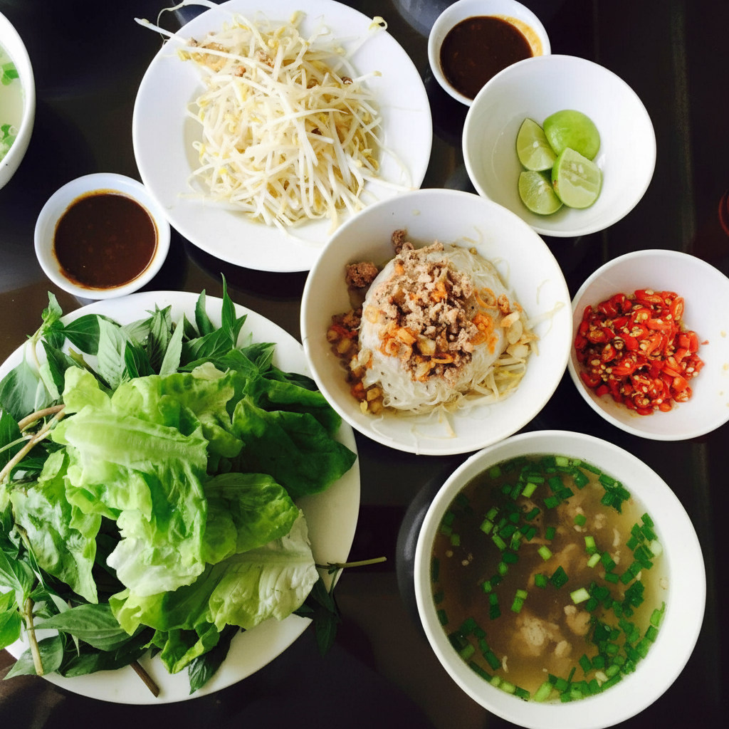 Phở khô trộn nước lèo Gia Lai