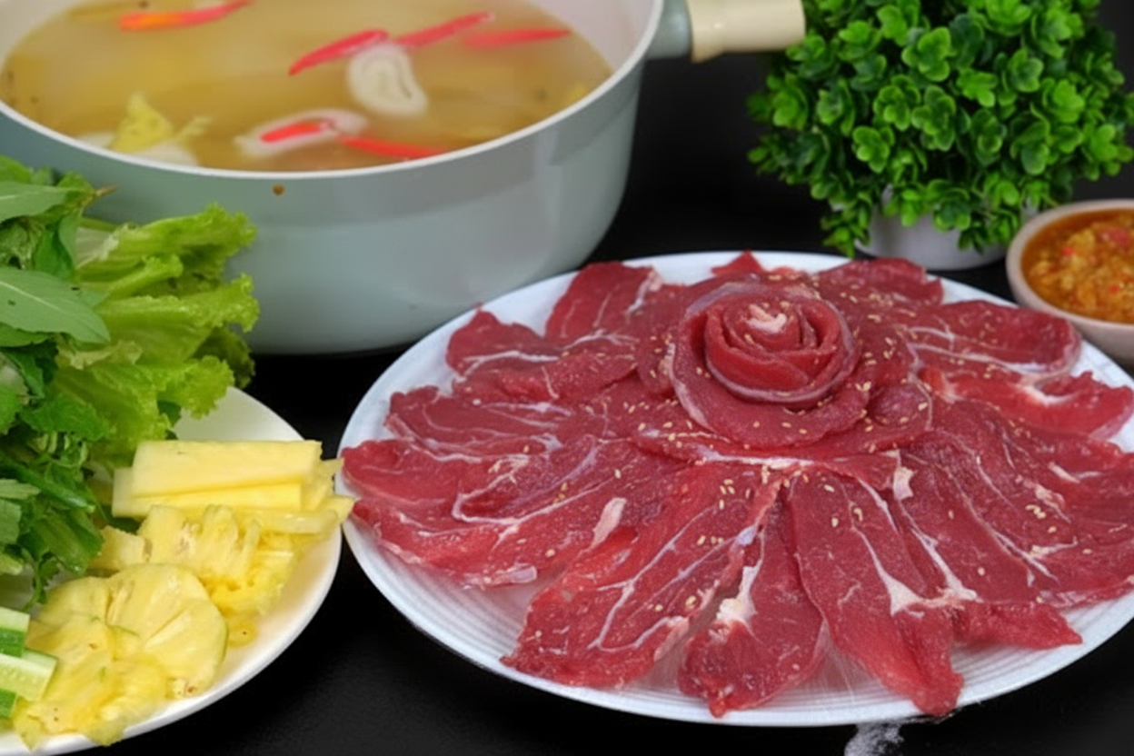 Nồi bò nhúng giấm Tây Nguyên