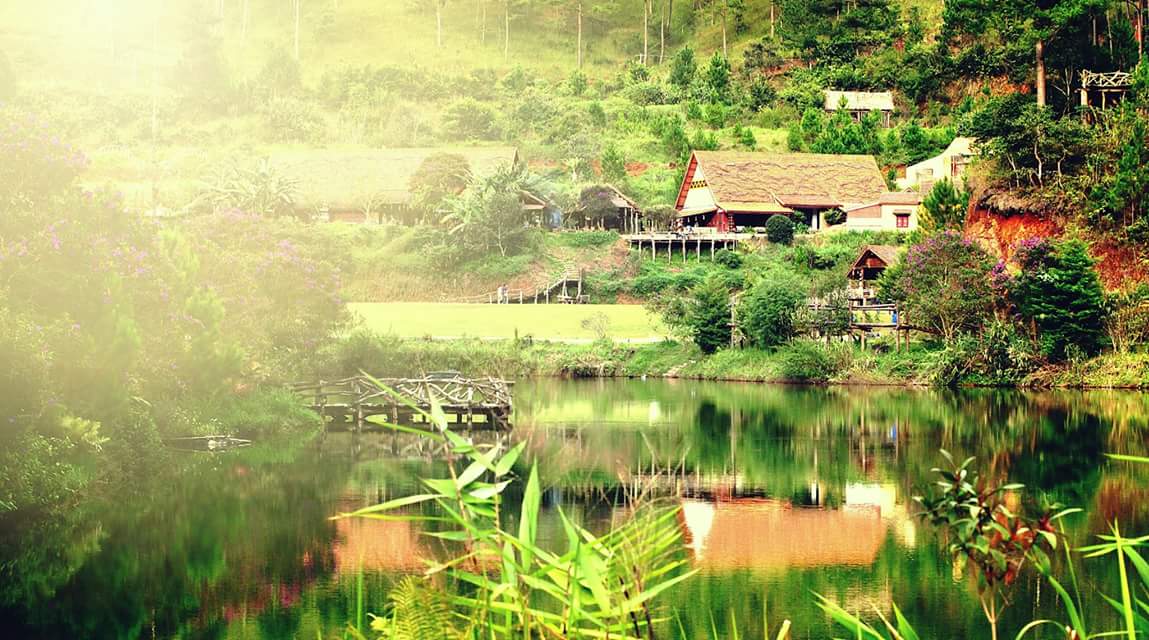 Chèo bè Làng Cù Làn Đà Lạt