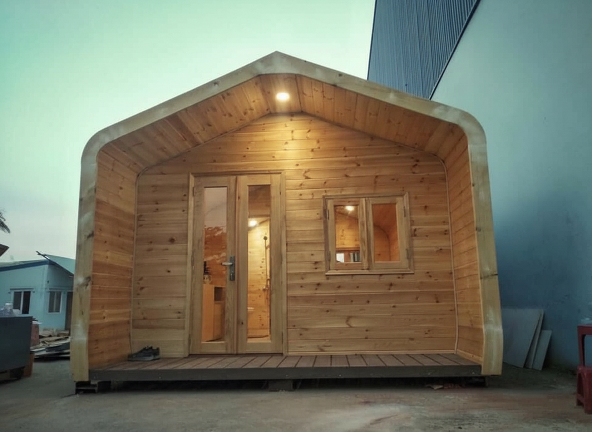 *   Homestay Kon Tum nhà gỗ