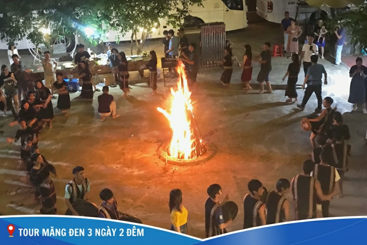 Lửa trại Măng Đen đêm Lửa trại Măng Đen đêm