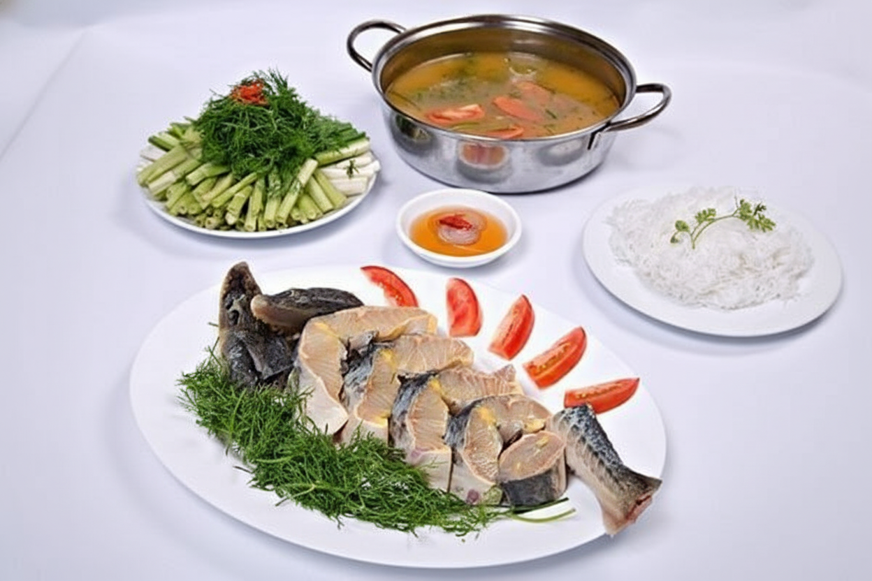 Nồi lẩu cá tầm